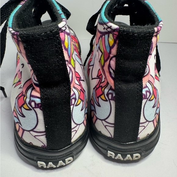 RAAD high top shoe. Unicorn cartoon. W 8.5 M 7 - Picture 8 of 11